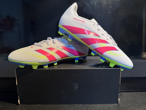 Scarpe calcio Adidas Predator Club FG bianche nuove con scatola ed etichette originali