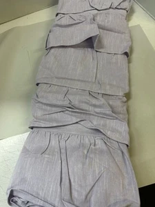 Pottery Barn Kids Evelyn Ruffle Blackout Curtain 44"x 63" 1 Panel Purple - Picture 1 of 4