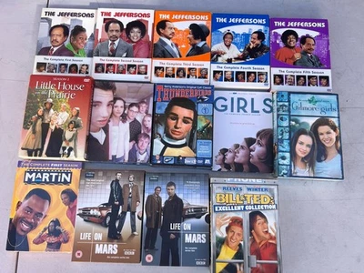 Lot Of 14 TV Show Series DVDs: The Jeffersons, Gilmore Girls, Life On Mars AS IS Foto 1 de 4