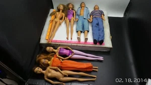 KONVOLUT 7 Mattel BRAUN/BRÜNETTE, ROTE HAARE Barbie & KEN PUPPEN - Bild 1 von 11
