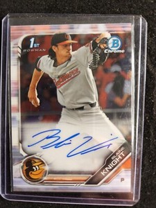 Blaine Knight 2019 1st Bowman RC Autograph #CPA-BK