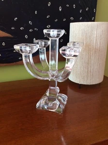 VILLEROY & BOCH 5 Arm Crystal CANDELABRA Candle Holder Verdi style - Picture 1 of 5