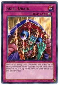 Yu-Gi-Oh! Skill Drain BP01-EN053 Battle Pack: Epic Dawn Rare 1st Edition LP - Picture 1 of 2
