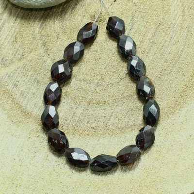 Hessonite Faceted Marquise Beads Briolette Natural Loose Gemstone Making Jewelry - Image 1 of 3