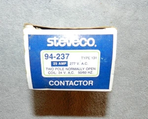Steveco 94-237 Type 131 Two Pole Contactor 25Amp 24v.a.c 50/60HZ - Picture 1 of 9