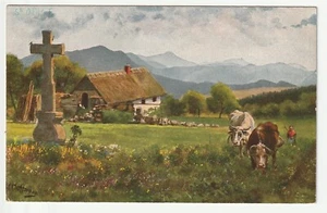ALSACE - CPA 67/68 - Maisons Forestieres - Ferme Croix - Illust. Hoffmann - Imagen 1 de 1