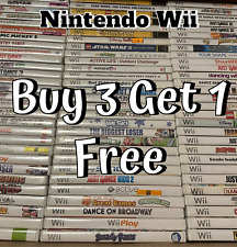 Buy 3 Get 1 FREE📦- Nintendo Wii Games - Tested & Resurfaced Lot