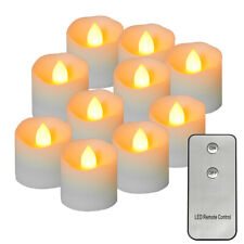 Flameless LED Tea Light Votive Candles - Battery Operated -100 Hours Runtime