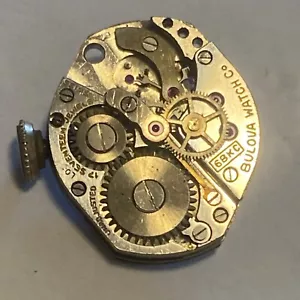 Bulova Watch Co. Movement 17 Jewel Parts/Repair 6BKC Sweep Hand - Picture 1 of 5