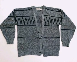 Dad Sweater, Grandpa Core, Large Tall, Method, Gray, Black,  - Picture 1 of 10