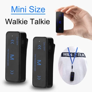 V108 Mini Walkie Talkie 16 Channels UHF Portable Clip-On Two Way Radio 2000mAh - Afbeelding 1 van 11