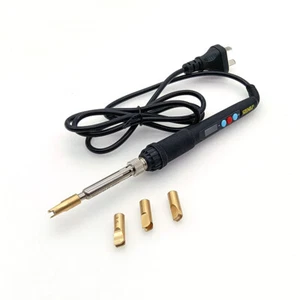 Herramienta prensadora arrugadora eléctrica artesanal de cuero para bordes de soldador - Imagen 1 de 17