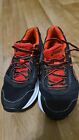 A4 red an black light use kids asics sneakers trainers lace up uk2