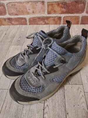 ARIAT ATS HIKING SHOES WOMENS SZ 6B BLUE/DARK GRAY - Image 1 of 4