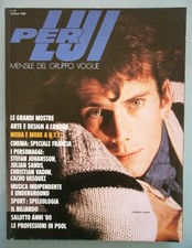 PER LUI VOGUE OTTOBRE 1985  N. 31  CHRISTIAN VADIM