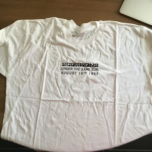 SCORPIONS - UNDER THE SAME SUN - 1993 PROMO TEE SHIRT !!!!!! SIZE XLARGE !!!!!!! - Imagen 1 de 1