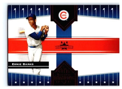 2005 Donruss Champions Impressions Red #255 Ernie Banks #/250 041-J - Image 1 of 2