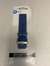 NEW!! ONN REPLACEMENT BAND WITH METAL BUCKLE FOR FITBIT BLAZE, BLUE