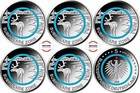 5 Euro  " SUBPOLARE ZONE "   2020 A/D/F/G/J kompl. SATZ, aus Rolle Sonderposten