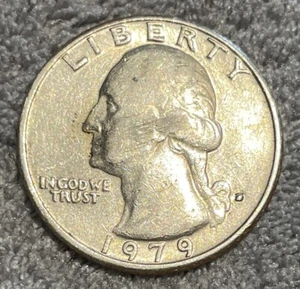 1979 quarter Error filled D Mint Mark - Picture 1 of 2