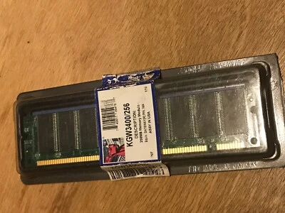 KINGSTON  KGW3400/256 SDRAM ... 256MB  168 pin DIMM - New in Original Package - Image 1 of 2