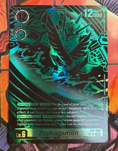 Zephagamon EX7-036 SP Digimon Karte SR Alternate Art Textured EX07 LIBERATOR - Bild 1 von 9