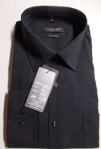 Jupiter Hombre Traje Camisa KW 47 - 3XL Camisa Negro 100% Algodón - Imagen 1 de 2