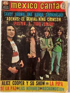 Mexico Canta 390 Nov 1972, Magazine Alice Cooper / King Crimson / Savoy Brown