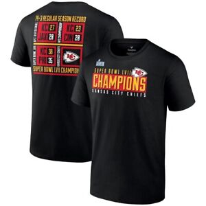 Kansas City Chiefs Super Bowl LVII Champions Scoreboard T-Shirt Size L Sealed