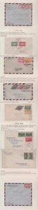 COSTA RICA 1935-40 SAMMLUNG VON 18 EINBÄNDEN AUF ALBUMSEITEN ZENSUR, LUFT, FD+ - Bild 1 von 2