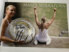 MARIA SHARAPOVA SIGNED 5x7 PHOTO Card TENNIS AUTOGRAPH AUTO JSA COA Rare