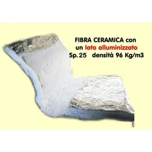 FIBRA CERAMICA IGNIFUGA 1250° CON ALLUMINIO ROTOLO DA 7,3 ML SP 25 MM - Imagen 1 de 1