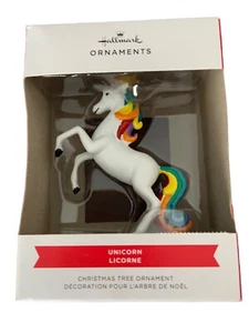 HALLMARK Ornament UNICORN Rainbow 2022 NEW in Box - Picture 1 of 1