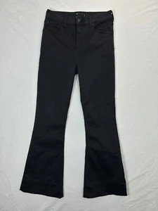 Asos Design Jeans Womens 30x32 Black Denim Stretch Dark Wash High Rise Bootcut - Picture 1 of 13