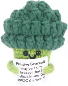 Positive Crochet Broccoli Gift, Emotional Support Nuggets, Handmade Positive Cro - Picture 1 of 20