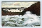 Niagara Falls New York NY Whirlpool Rapids Grand Trunk Bridge UNP DB Postcard Q2