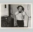 M. FARBER On Phone After Winning $20k In RADIO PRIZES Game Show 1948 Press Photo