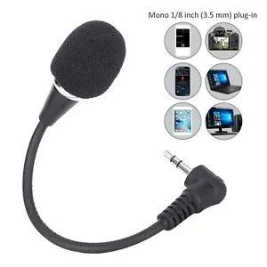 NEW 3.5 mm Mini Condenser Microphone Omnidirectional Mic for PC Laptop Notebook - Picture 1 of 12