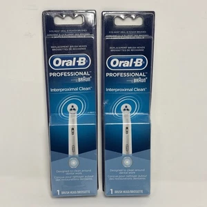 Oral B Interproximal Clean Toothbrush Replacement Brush Head 2 ct - Picture 1 of 4