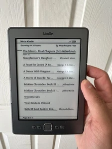Amazon Kindle 4th Gen D01100 Wi-Fi 6" e-Book Grey Reader - Picture 1 of 5
