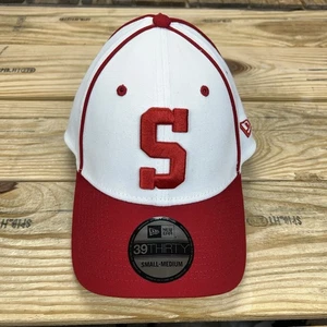 Cappello da notte New Era 39Thirty Sacramento River Cats Solons tema S/M rosso bianco nuovo con etichette - Foto 1 di 7