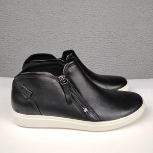 Zapato Deportivo Botín ECCO Para Mujer Suave 7 Cremallera Lateral Talla 5 Cuero Negro Talla 36 EU - Imagen 1 de 11