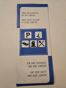 Vintage 1980s Belgium Motorway Service Guide Chevron Carestel E-Routes Map - Picture 1 of 5