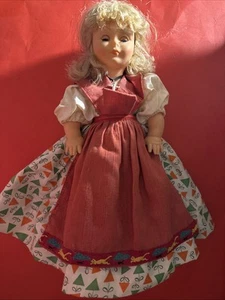 BELLA VINTAGE BLONDE DOLL WITH CROSS NECKLACE - 12” TALL - Picture 1 of 11
