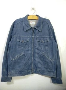 Vintage 90s Mens Levis Sta Prest Trucker Western Rockabilly Denim jacket Sz XL - Picture 1 of 16