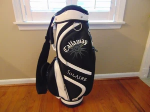 Callaway Solaire Black/White Cart Golf Bag ⛳ 9-Way Divider- 8 Compartment-SWEET - Picture 1 of 11