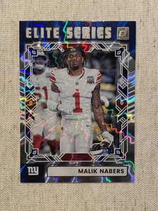 MALIK NABERS 2025 Donruss Football Elite Series 🔥 Giants - Bild 1 von 2