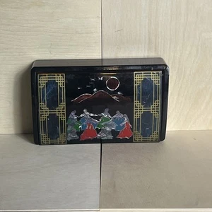 SCHÖNE BOX MIT INLAY ABALONE SCHALE VERSIEGELT 7" MAL 4,5" - Bild 1 von 7