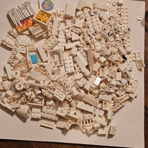 Lego weiß MISCS MENGE TEILE 12,6 OZ GRAFIK WIMPERN SCHUBLADE VERSCHIEDENE - Bild 1 von 11