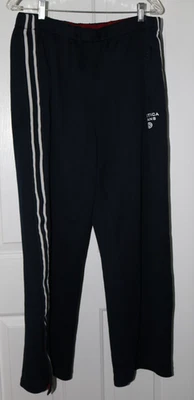 Calça de moletom masculina náutica jeans azul marinho com listras brancas perna tamanho grande - Imagem 1 de 4